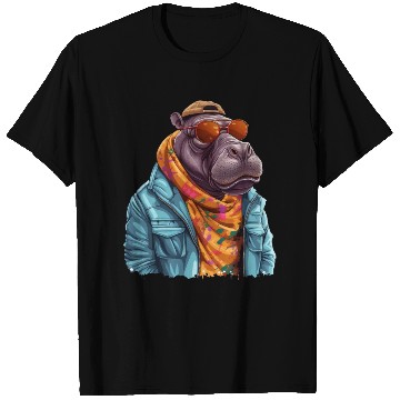 Discover Graffiti Hippo. Heavyweight Strength. T Shirts
