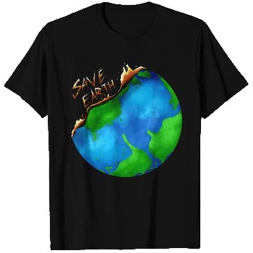 Discover Burning Earth Globe Save Earth For Earth Day T Shirts