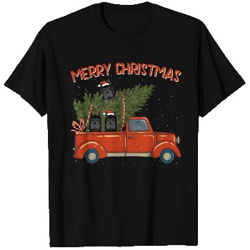 Discover Cane Corso Xmas Vintage Red Pickup Retro Truck T Shirts