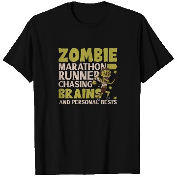 Discover Horror Zombie Runner Half Marathon Running Jogging T Shirts