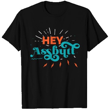 Discover Supernatural Hey Assbutt Typography T Shirts