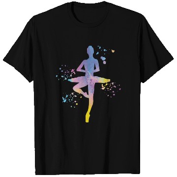 Discover Ballet Dancer Colorsplash Ballerina T Shirts