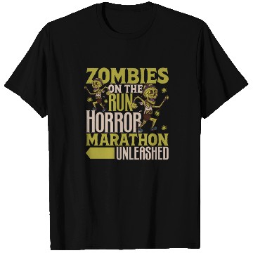 Discover Horror Zombie Runner Half Marathon Running Jogging T Shirts