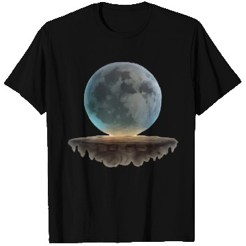 Discover 3 Dimensional (3D) Full Moon and Floating Island T Shirts