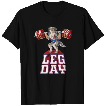 Discover Leg Day Aussie Weight Lifting Squat Gym T Shirts
