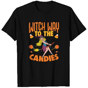 Discover Witch Way To The Candy Funny Trick Or Treat T Shirts