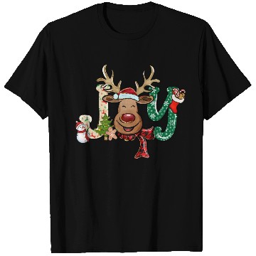 Discover Xmas Christmas Joy Snowman Deer Santa Hat T Shirts