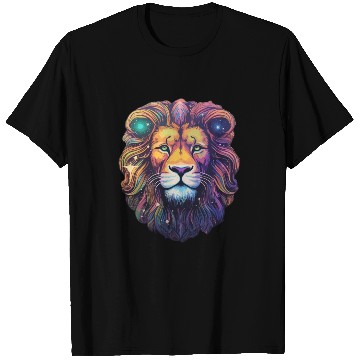 Discover Lion Celestial - Celestial Serenity T Shirts