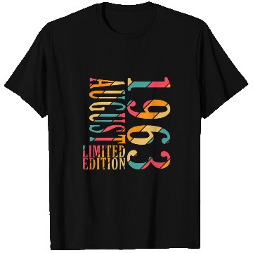 Discover august 1963 Anniversary august 1963 august T Shirts