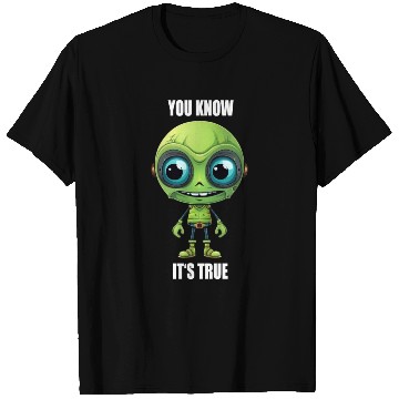 Discover Green Alien Cyborg Head with Teeth - "You Know T Shirts