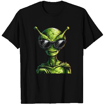 Discover Cool Green Alien - Extraterrestrial with T Shirts