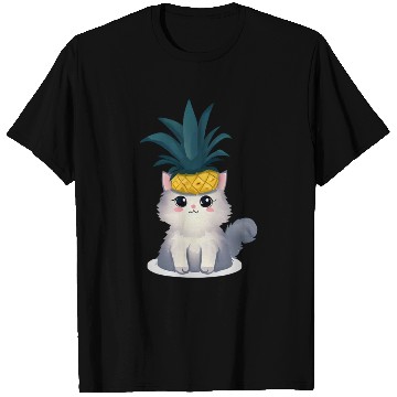 Discover Pineapple cat T Shirts