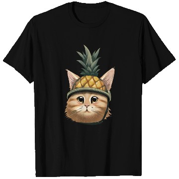 Discover Pineapple cat T Shirts