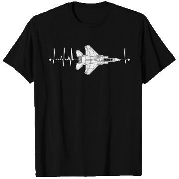 Discover F-15 Eagle Schematic Airplane Pulse Ekg Pilot F15 T Shirts