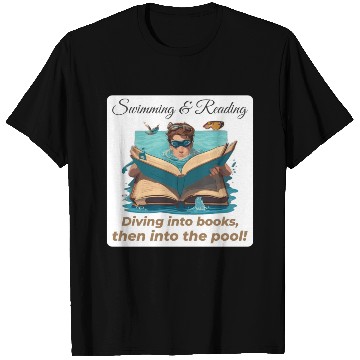 Discover Bookish Splash Swimmer Book Lover T Shirts