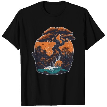 Discover Retro Bonsai Gardener Nature Bonsai Tree Lover T Shirts