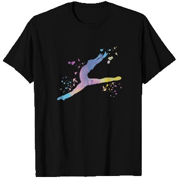 Discover Ballet Dancer Colorsplash Man Ballerino T Shirts