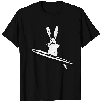 Discover Bunny Surfer Cute Rabbit Lover Owner American T Shirts
