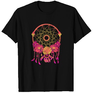 Discover Pretty flowers hippie jewelry gift dream catcher T Shirts