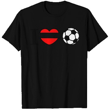 Discover Monogram logo soccer heart T Shirts