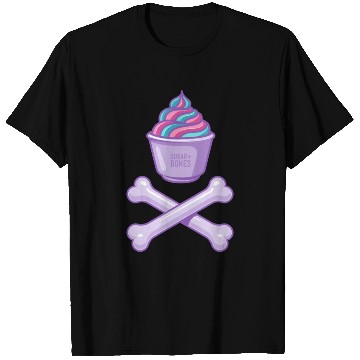 Discover Ice Cream And Bones On Light Colours T Shirts