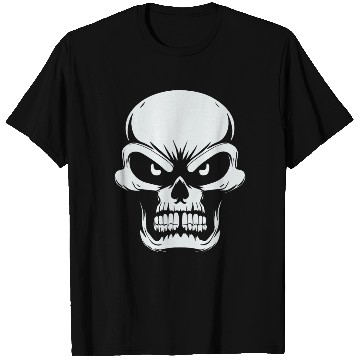 Discover Angry Skull of Darkness T Shirts