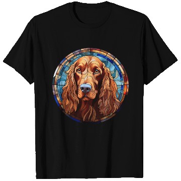 Discover Irish Setter Dog Breed Watercolor Glass T Shirts