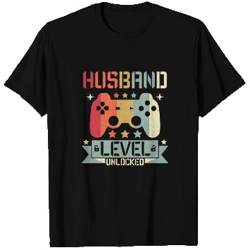 Discover HUSBAND LEVEL UNLOCKED T Shirts