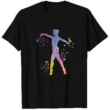 Discover Ballet Dancer Colorsplash Man Ballerino T Shirts
