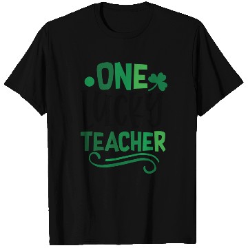 Discover One Lucky Teacher Clover Irish Ireland T Shirts
