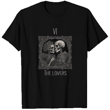 Discover Skeleton lovers tarot card style goth Halloween T Shirts