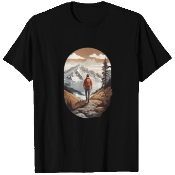 Discover Adventure in the mountains T Shirts