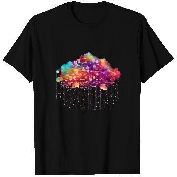 Discover Cloud Computing Cyberpunk Developer IT Computer T Shirts