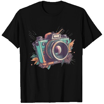 Discover Tropical colors camera T Shirts