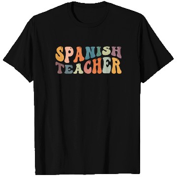 Discover Groovy Spanish Teacher Maestra Bilingual Teaching T Shirts