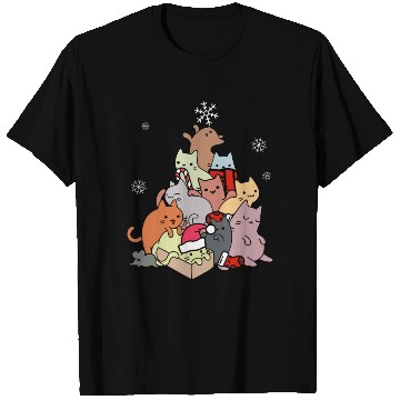 Discover Winter Cat Mountain Or Tree T Shirts