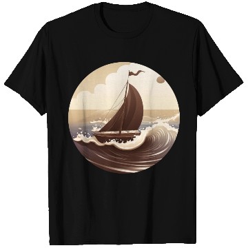 Discover Chocolate Sailboat at Sunset T Shirts