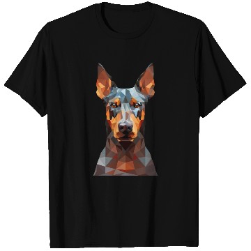 Discover geometric Doberman: Polygon Art T Shirts