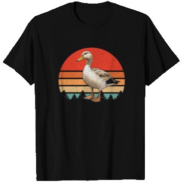 Discover Retro Vintage Duck sunset Farm Animal Duck Lover T Shirts