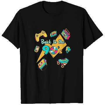 Discover Back To The 90s - Electronic 90's Retro Devices T Shirts