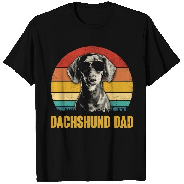 Discover Dachshund Dog Vintage Retro Dog Mom Dad Lover Gift T Shirts