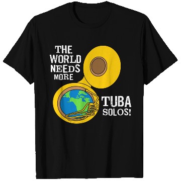 Discover Tuba Solos White Text T Shirts