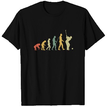 Discover Golf Player Evolution Golf Club Golfer Golf Retro T Shirts