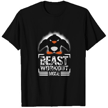 Discover Penguin Biceps Beast Workout Mode Cool Bodybuilder T Shirts
