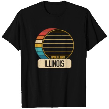 Discover Total Solar Eclipse Illinois April 28 2024 Eclipse T Shirts