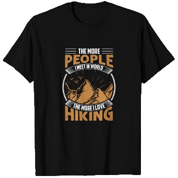 Discover People hiking T Shirts