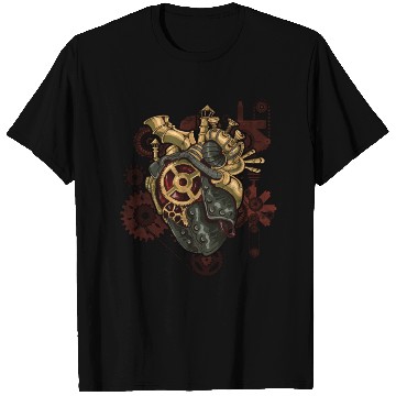 Discover Steampunk Heart Robot Cosplay Scifi Mechanical T Shirts