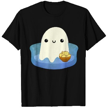 Discover Couch Potato Ghost With Potato Chips T Shirts