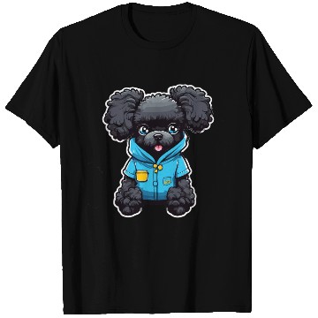 Discover Poodle in Blue Pajamas T Shirts