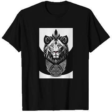 Discover Lion outline T Shirts